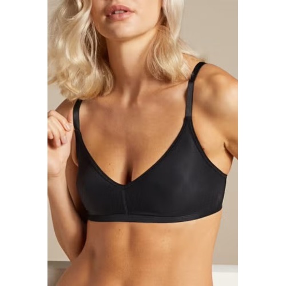 Negative Underwear Silky Non-Wire Bra in Black Size 2 Wireless Comfortable Sexy
